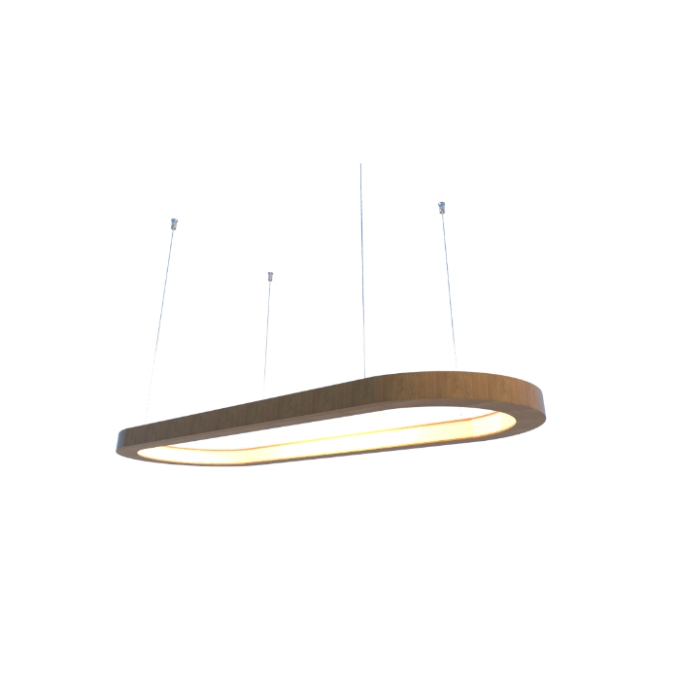 Pendente Fox Lustres Led Madeira 32 watts 3000K 700x280x40mm 886