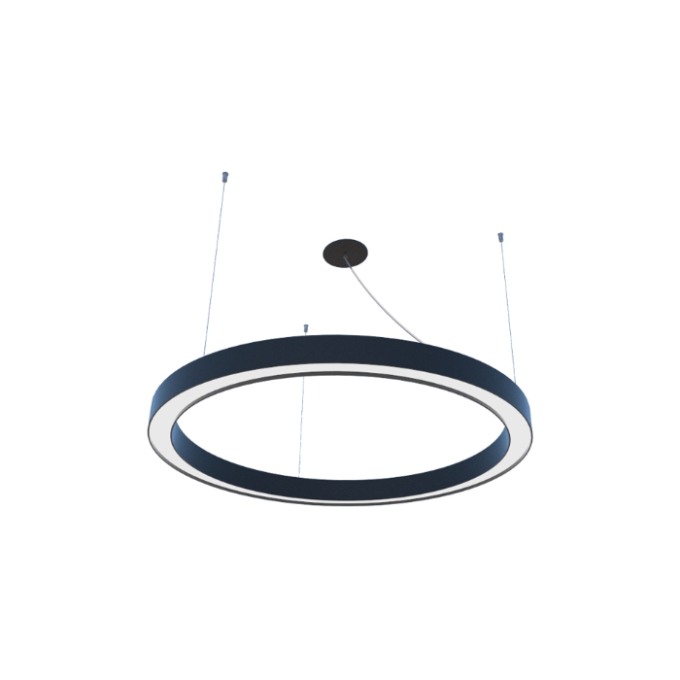 Pendente Fox Lustres Led Madeira Redondo 42 watts 3000K Ø700x70x60mm 873