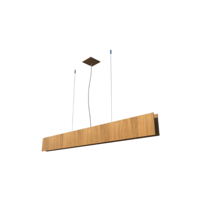 Pendente Fox Lustres Led Madeira 23 watts 3000K 110x1350x60mm L104