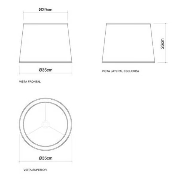 Abajur Golden Art Mininglês 2 Braços Torcidos 2L E27 380mm M008LT