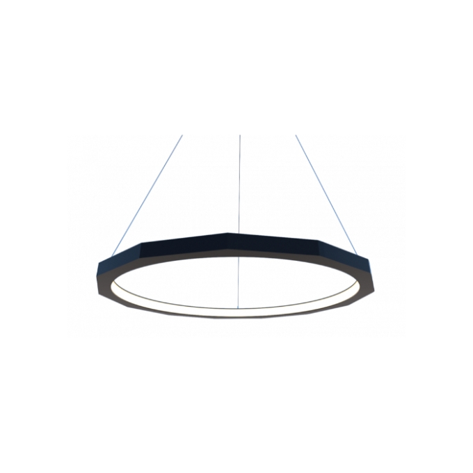 Pendente Fox Lustres Led Madeira 30 watts 3000K Ø500x40x40mm 921