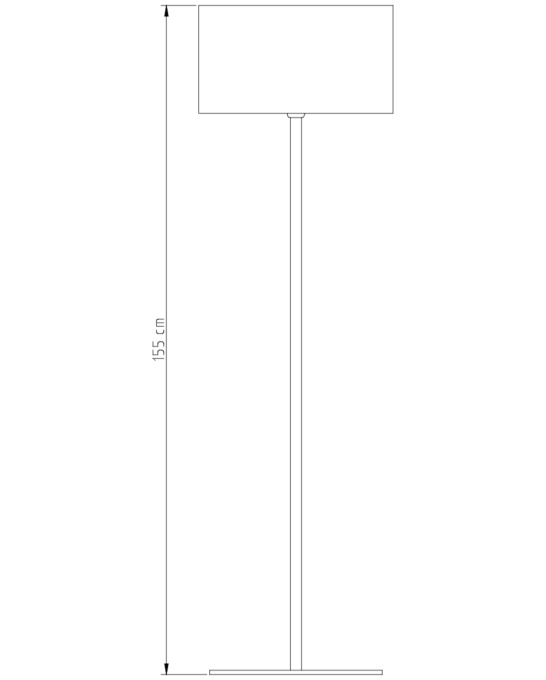 Abajur Golden Art Castt Ø220 Base Redonda 1L E27 630mm M895PI