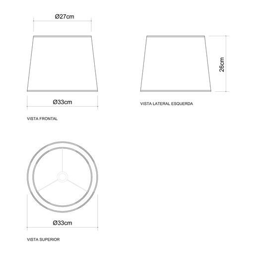 Abajur Golden Art Redondo Latão e Acrílico Cristal 680mm 1L E27 M676LT