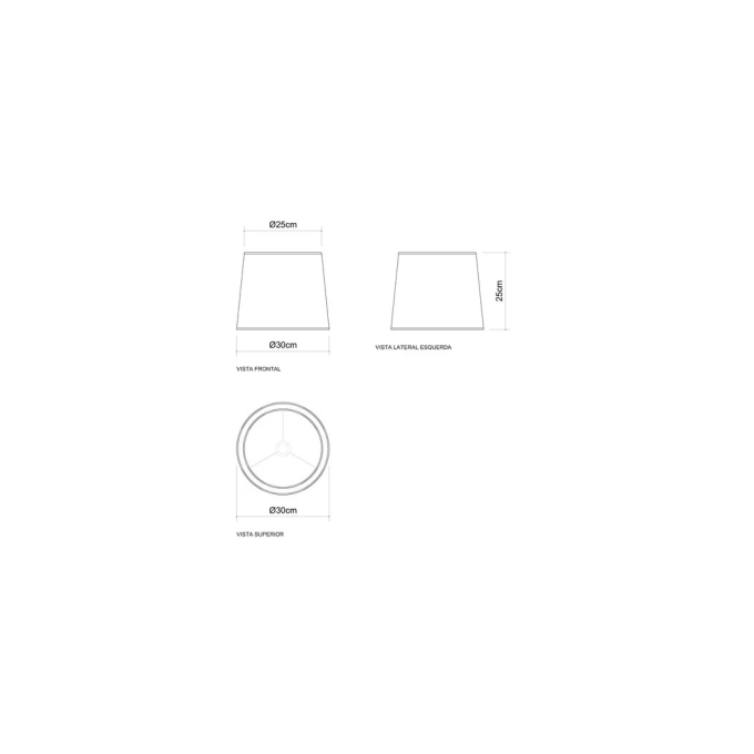 Abajur Golden Art 2 Bolas Metal Ø80mm Base Quadrada 520mm 1L E27 M703PI