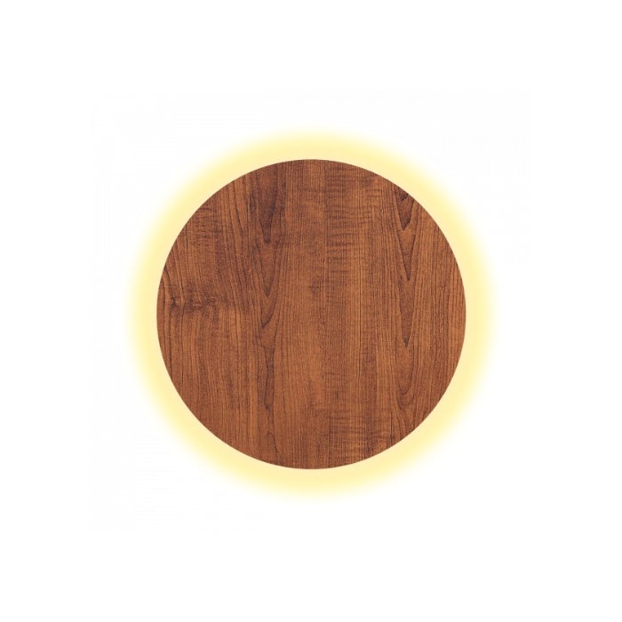 Arandela Fox Lustres Led Redondo Madeira 34 watts 3000K Ø650x80mm AR72