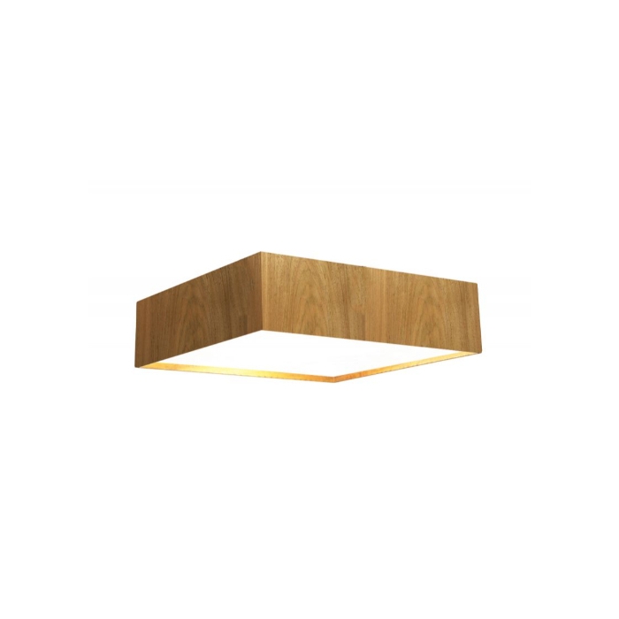 Plafon Fox Lustres Clean Madeira e Acrílico 6L E27 150x700x700mm P09-E