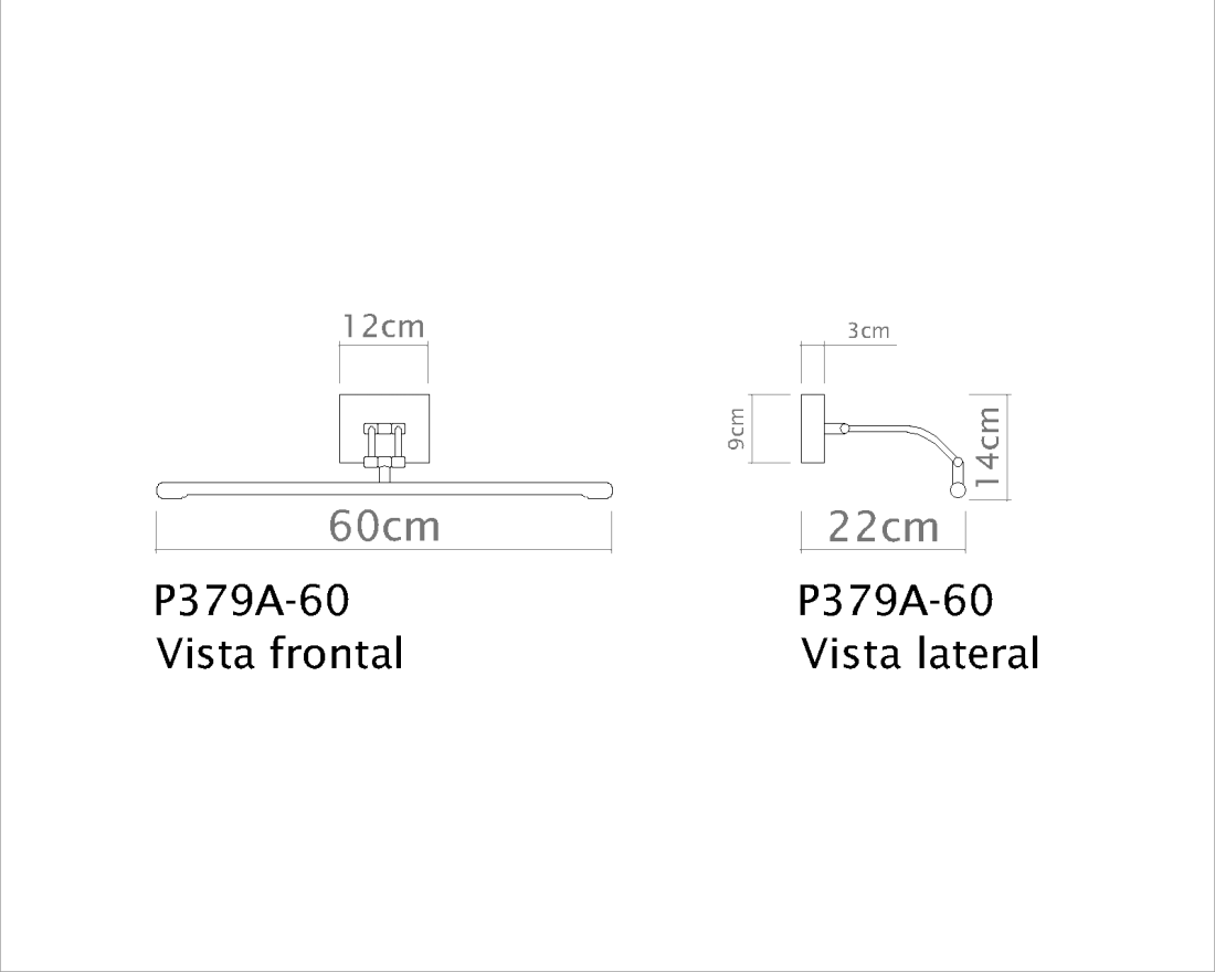 Arandela Golden Art Pina Tubular 3L G9 600mm P379-60PI