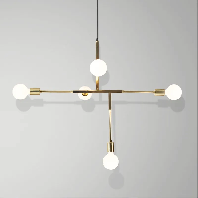 Lustre Golden Art Five 5L E27 830x570mm 1550PI