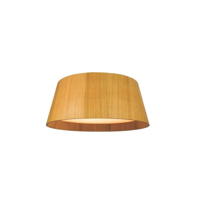 Plafon Fox Lustres Cônico Madeira e Acrílico 5L E27 Ø620x230mm P59