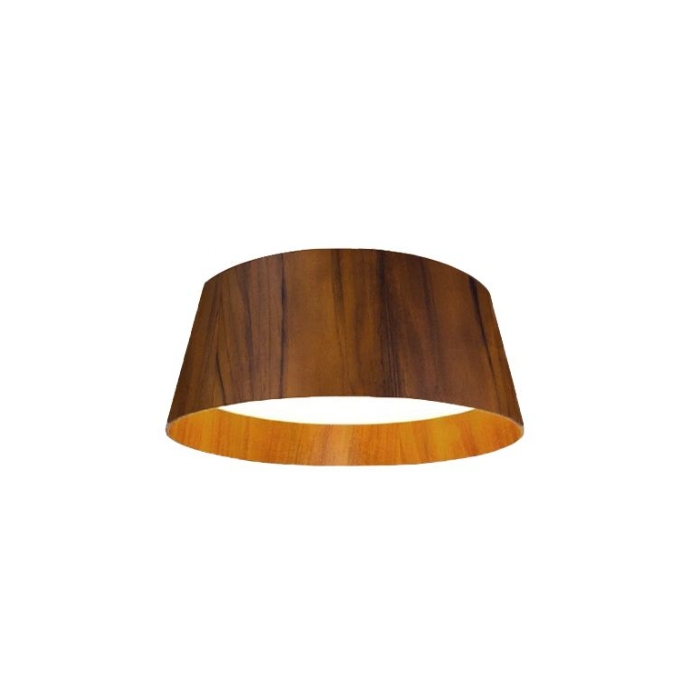 Plafon Fox Lustres Cônico Madeira e Acrílico 5L E27 Ø620x230mm P59