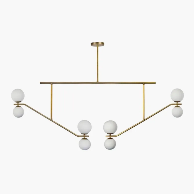 Pendente Golden Art Escorregador 8L G9 1470x830mm T1865-8PI