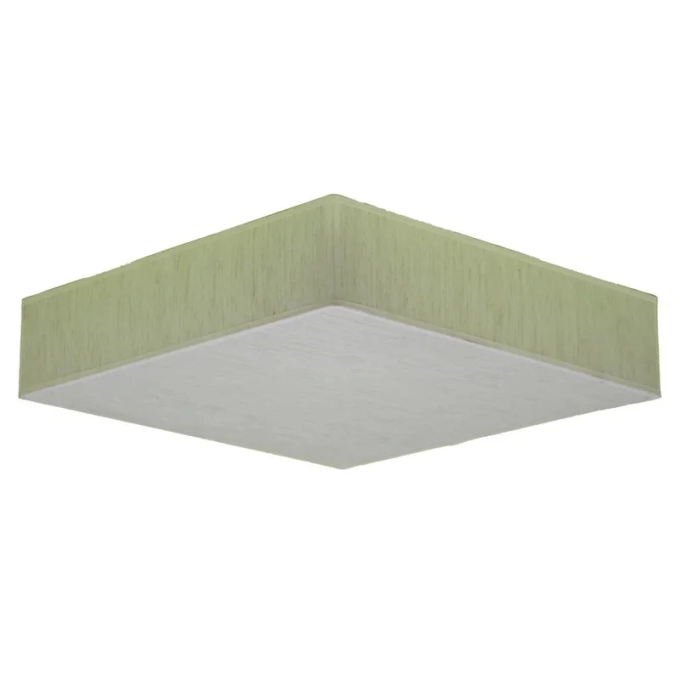 Plafon Golden Art Quadrado Tecido 8L E27 600x600mm T6060PI