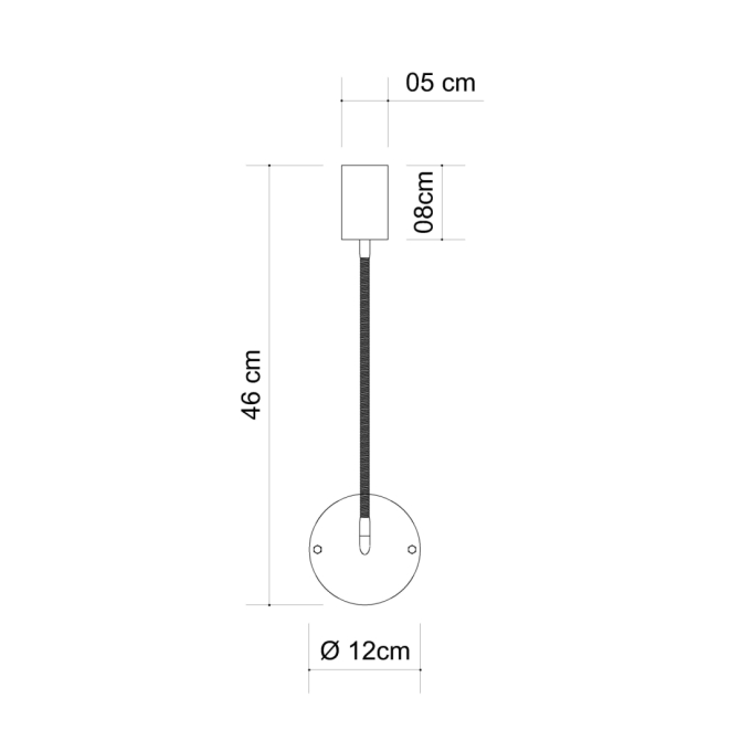Arandela Golden Art Tarsila Kit Led 3000K Bivolt 600mm P380-60PI