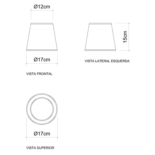 Arandela Golden Art Angle 1 Braço Articulado Cúpula Tecido 1L E27 500mm P470PI