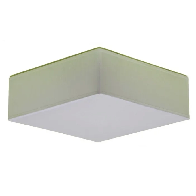 Plafon Golden Art Quadrado Tecido 2L E27 300x300mm T3030PI