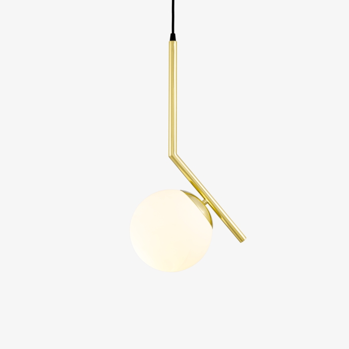Pendente Golden Art Clarice Globo Ø200mm 1L E27 560mm T1921PI