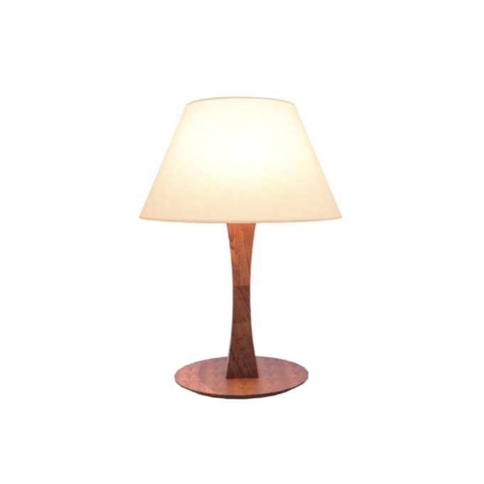 Abajur Fox Lustres Clean Madeira 1L E27 Ø400x550mm 5320