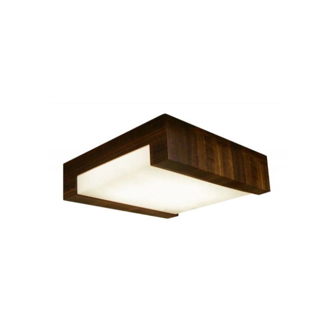 Plafon Fox Lustres Clean Madeira e Acrílico 4L E27 150x500x500mm P07-C