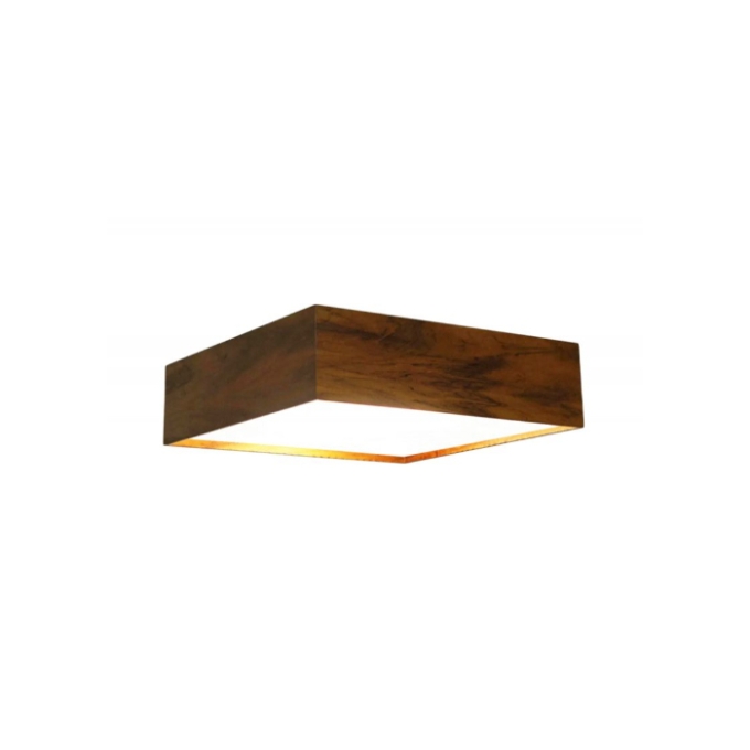 Plafon Fox Lustres Clean Madeira e Acrílico 3L E27 150x400x400mm P09-B