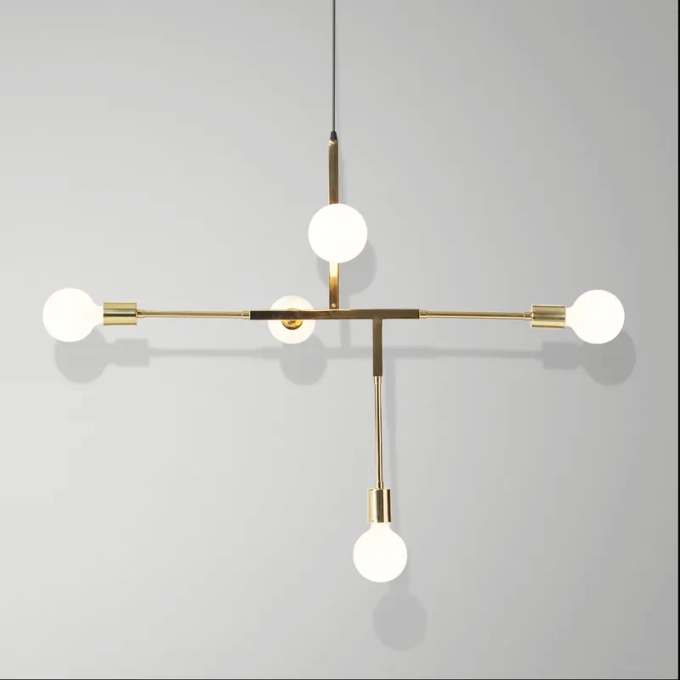 Lustre Golden Art Five 5L E27 830x570mm 1550PI