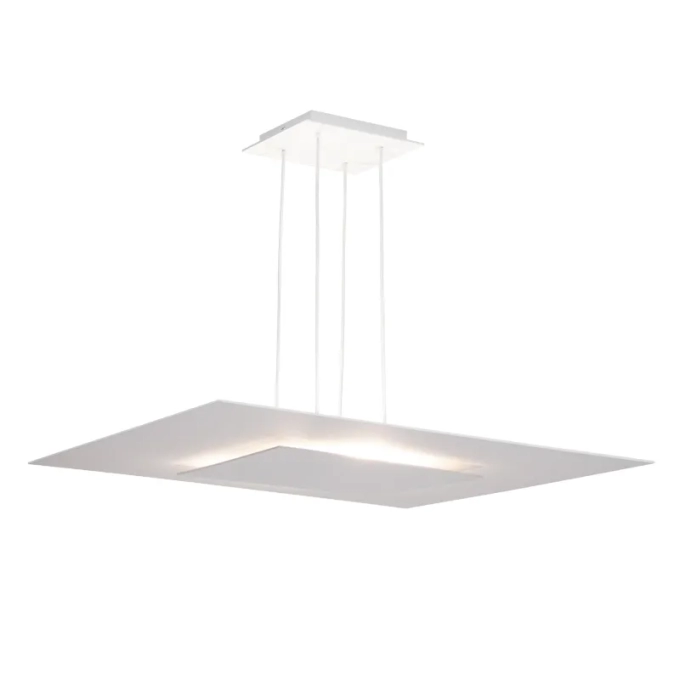 Pendente Golden Art Quadrado 4L G9 500x500mm T5025PI