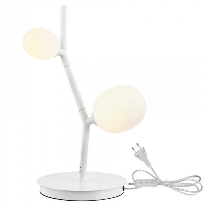 Abajur Casual Light Studioluce Pinot Branco 2L G9 
470xØ240mm AB1672BR