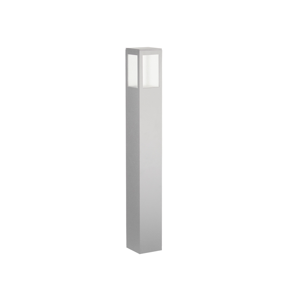 Poste Balizador Germany Garten Alumínio e Vidro Pontilhado 1L E27 IP54 500mm