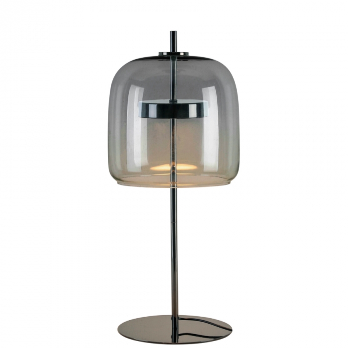 Abajur Casual Light Studioluce Kane Ônix e Fumê 7 watts 3000K Ø220x520mm AB1736OX