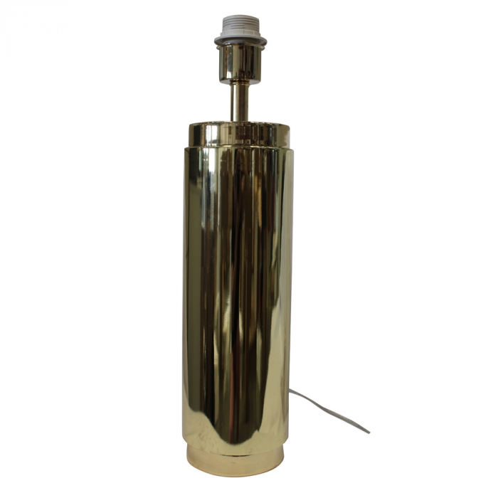 Base de Abajur Casual Light Studioluce Metal Dourado ﻿1L E27 Ø120x480mm Bivolt BA010
