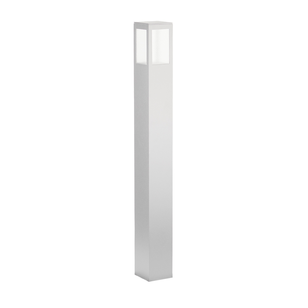 Poste Balizador Germany Garten Alumínio e Vidro Pontilhado 1L E27 IP54 700mm