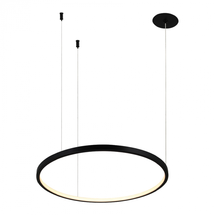 Pendente Casual Light Studioluce Numa Preto 45 watts 3000K Ø1000mm PD1781PT