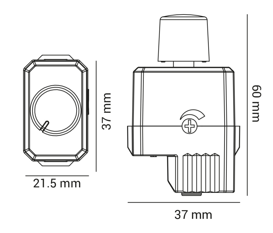 Dimmer Switch Opus LED Bivolt Policarbonato 60x37x21,5mm OPS 33457