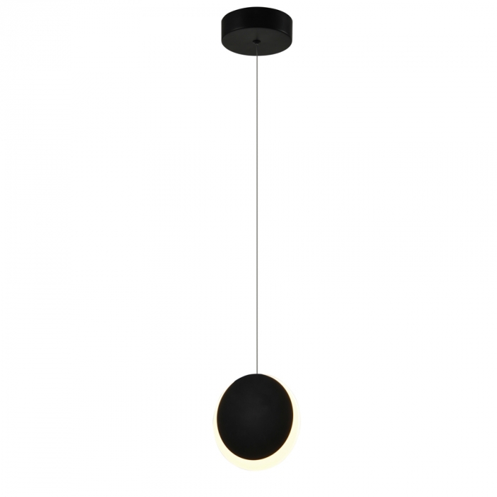 Pendente Casual Light Studioluce Calla Preto 6 watts 3000K Ø150mm PD1652PT