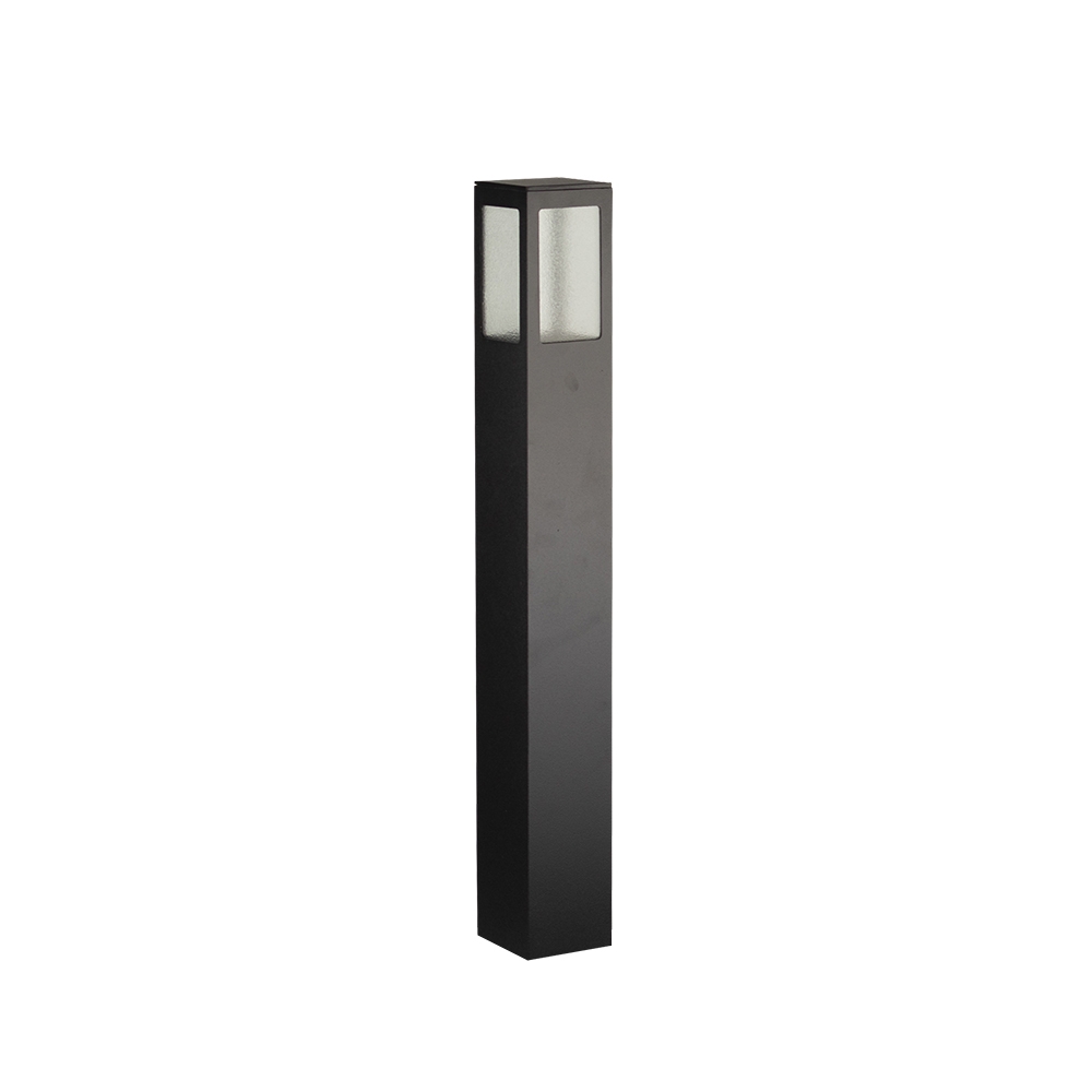 Poste Balizador Germany Garten Alumínio e Vidro Pontilhado 1L E27 IP54 500mm