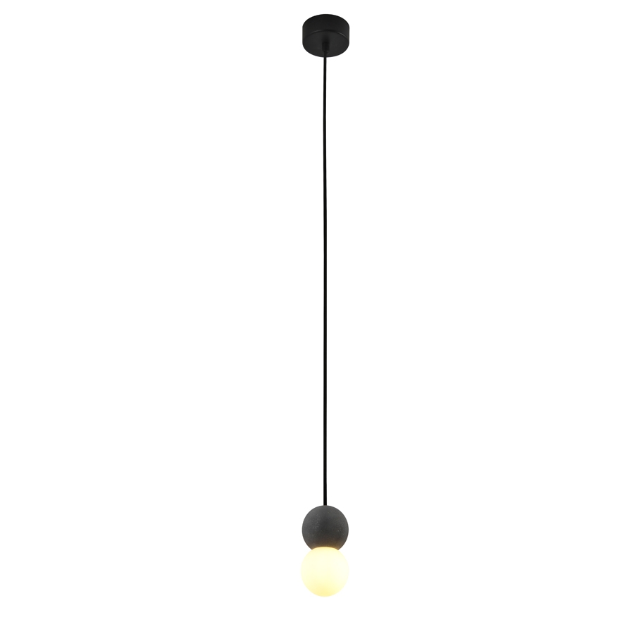 Pendente Casual Light Studioluce Somut Cinza 1L G9 Ø80x150mm PD1748