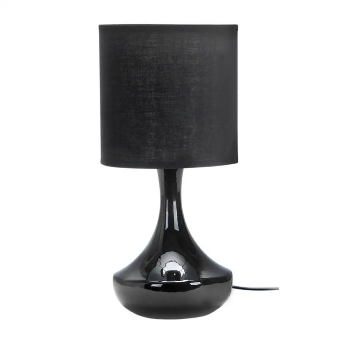 Abajur Casual Light Studioluce Verona Preto 1L E27 330xØ160mm QAB916-PT