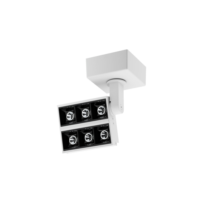 Projetor de Sobrepor Interlight Picco Duplo 14 watts IRC95 Bivolt 84x74mm 2286