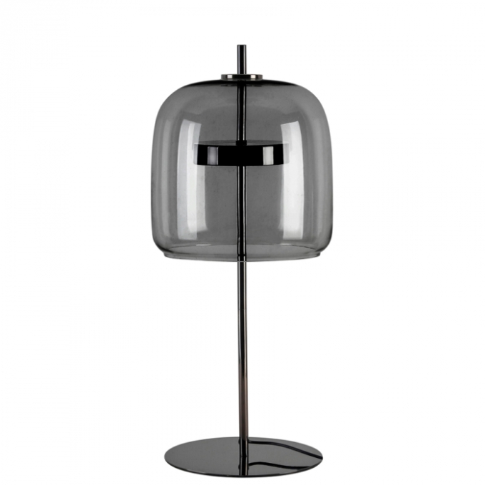 Abajur Casual Light Studioluce Kane Ônix e Fumê 7 watts 3000K Ø220x520mm AB1736OX