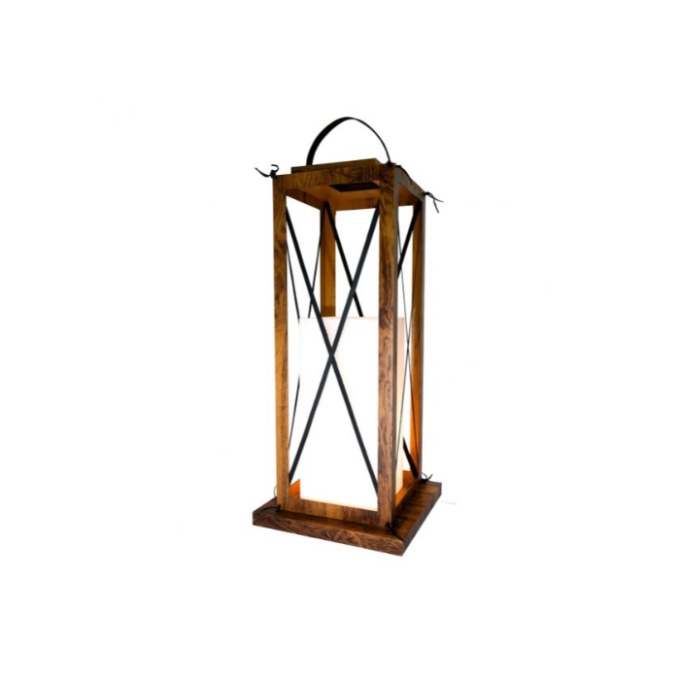 Luminária de Chão Fox Lustres Madeira 1L E27 800x450x450mm 5401
