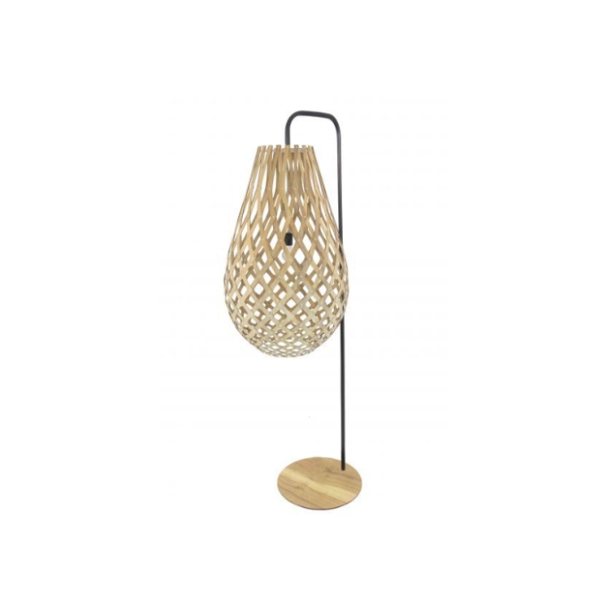 Luminária de Chão Fox Lustres Raizen Madeira 1L E27 1600x450x600mm 5426