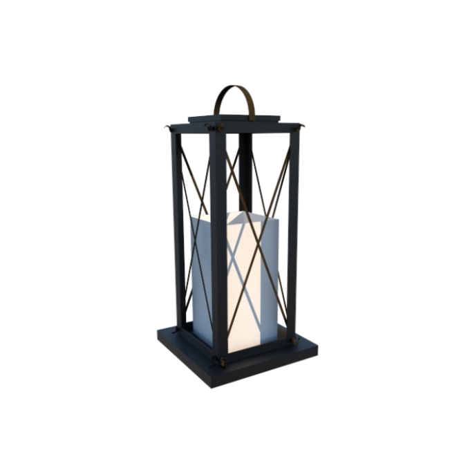 Luminária de Chão Fox Lustres Madeira 1L E27 800x450x450mm 5401