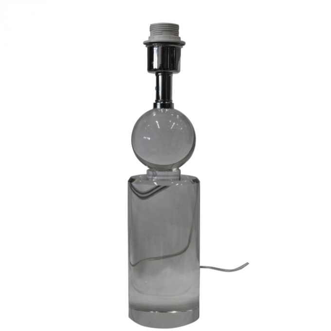 Base de Abajur Casual Light Studioluce Cristal Transparente ﻿1L E27 Ø100x395mm BA015