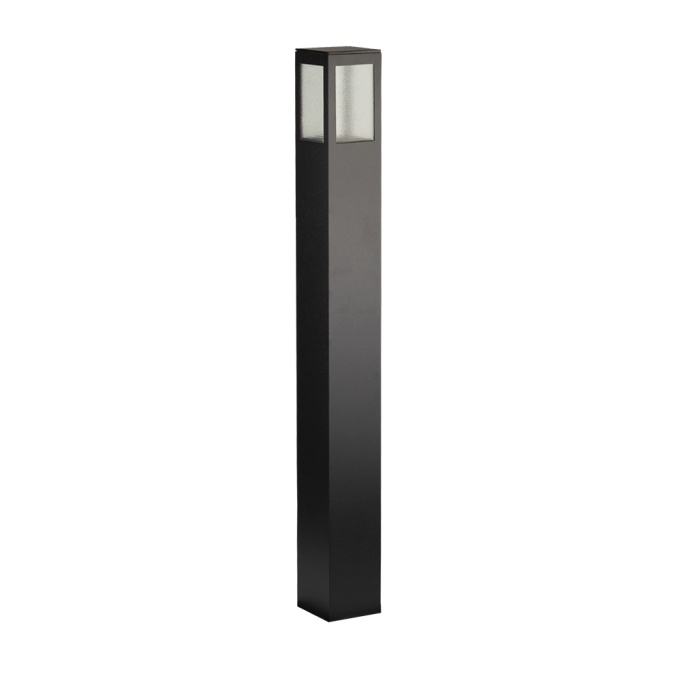 Poste Balizador Germany Garten Alumínio e Vidro Pontilhado 1L E27 IP54 700mm