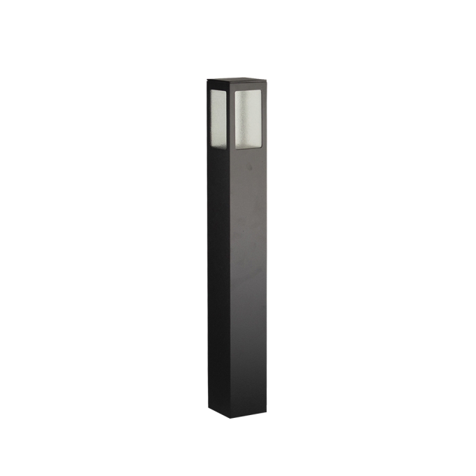 Poste Balizador Germany Garten Alumínio e Vidro Pontilhado 1L E27 IP54 500mm