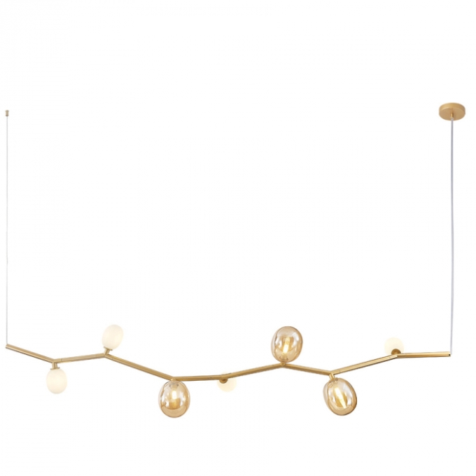 Pendente Casual Light Studioluce Pinot Dourado e Champagne 7L G9 1700mm PD1675DO