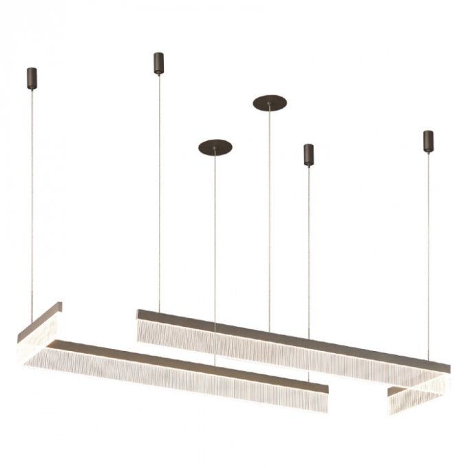 Pendente Casual Light Studioluce Tomie Grafite e Transparente 37 watts 73x970x280mm PD1808GR