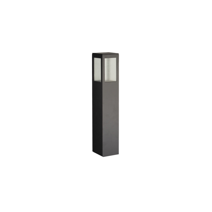 Poste Balizador Germany Garten Alumínio e Vidro Pontilhado 1L E27 IP54 300mm