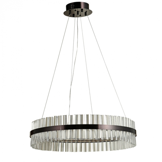 Pendente Casual Light Studioluce Land Preto 44 watts 3000K Ø700x150mm PD1729