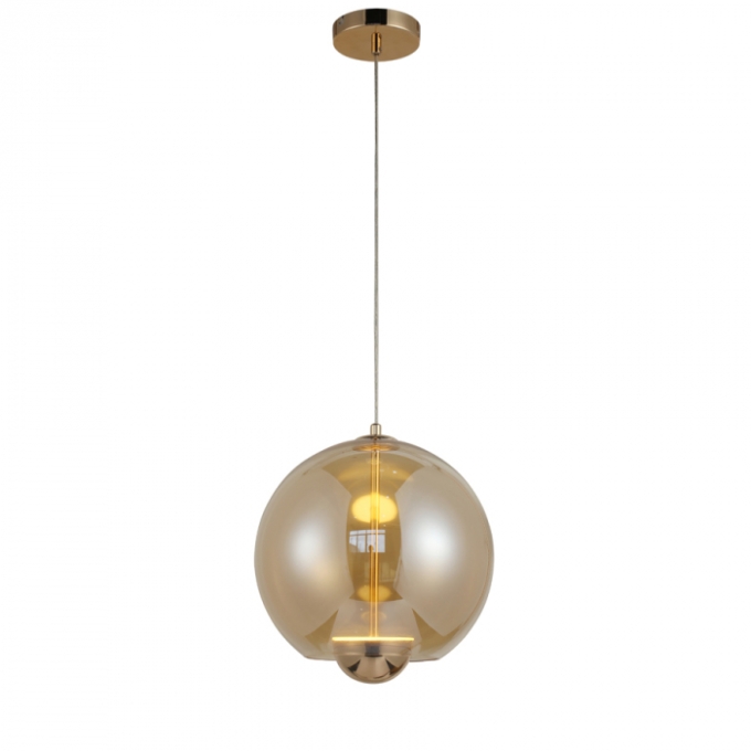 Pendente Casual Light Studioluce Ohana Dourado e Champagne 10 watts 3000K  Ø300x320mm PD1684DO