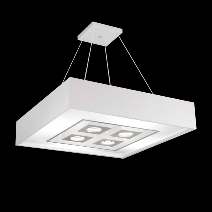 Pendente Usina Focus 4L E27 + 4L MR16 450X450X120mm 4551/46